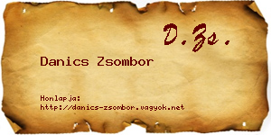 Danics Zsombor névjegykártya